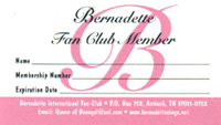 Bernadette Fan Club
